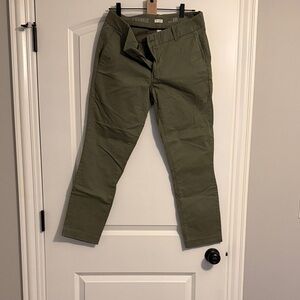 J. Crew Women's Olive Green Chinos
